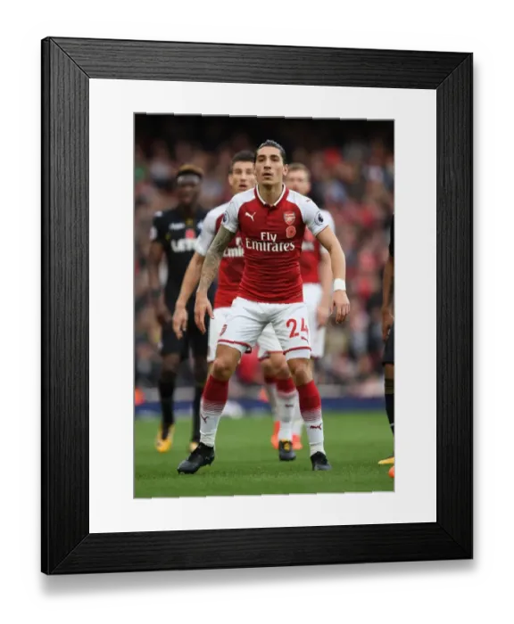 Framed Print : Hector Bellerin in Action: Arsenal vs Swansea City, Premier League 2017-18