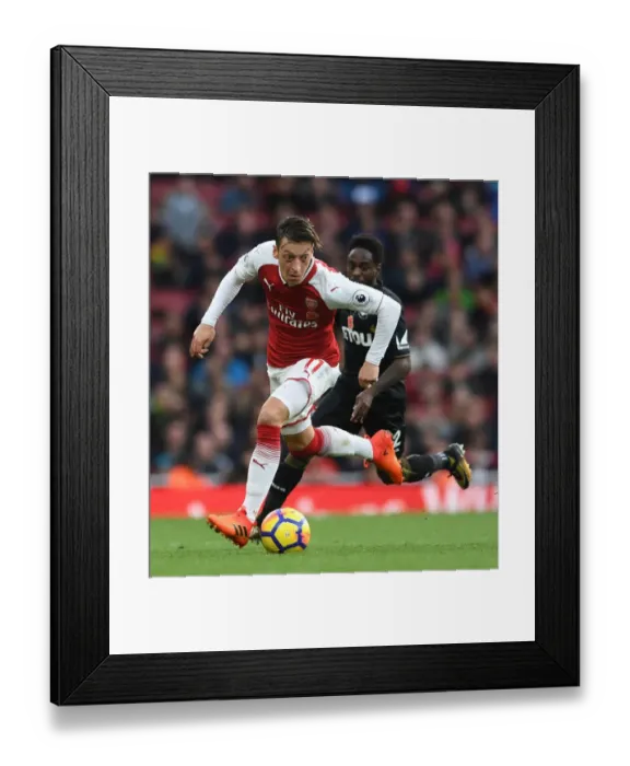 Framed Print : Mesut Ozil vs. Nathan Dyer: Arsenal vs. Swansea City, Premier League Showdown Framed Print : Mesut Ozil vs. Nathan Dyer: Arsenal vs. Swansea City, Premier League Showdown