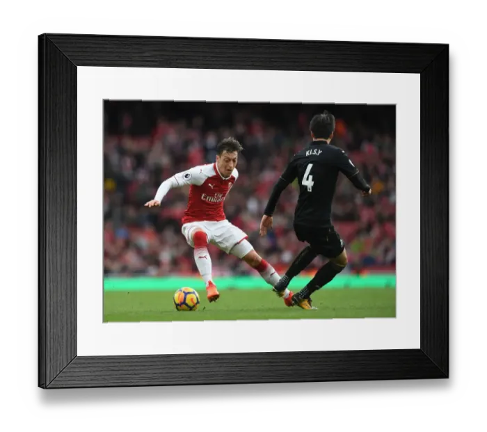 Framed Print : Mesut Ozil vs. Ki Sung-Yeung: Arsenal vs. Swansea City, Premier League Showdown Framed Print : Mesut Ozil vs. Ki Sung-Yeung: Arsenal vs. Swansea City, Premier League Showdown