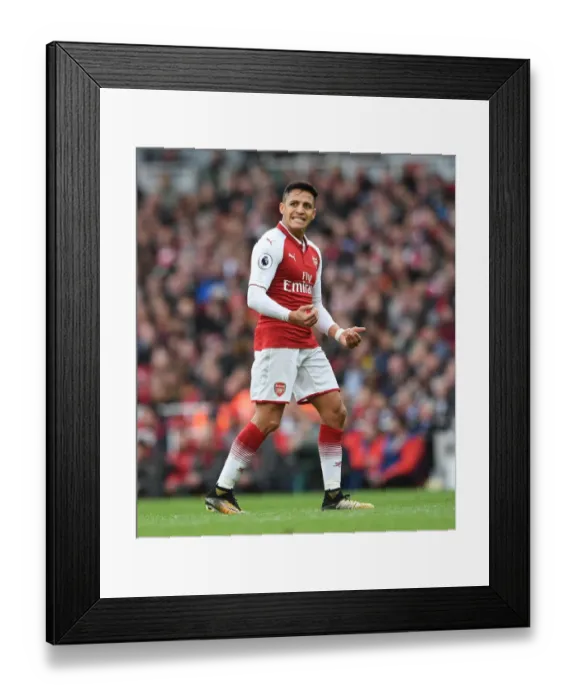 Framed Print : Alexis Sanchez: Arsenal's Fierce Forward in Action Framed Print : Alexis Sanchez: Arsenal's Fierce Forward in Action