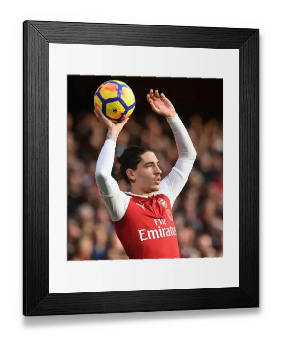 Framed Print : Hector Bellerin: Arsenal's Defensive Force at Work vs Swansea City, Premier League 2017-18