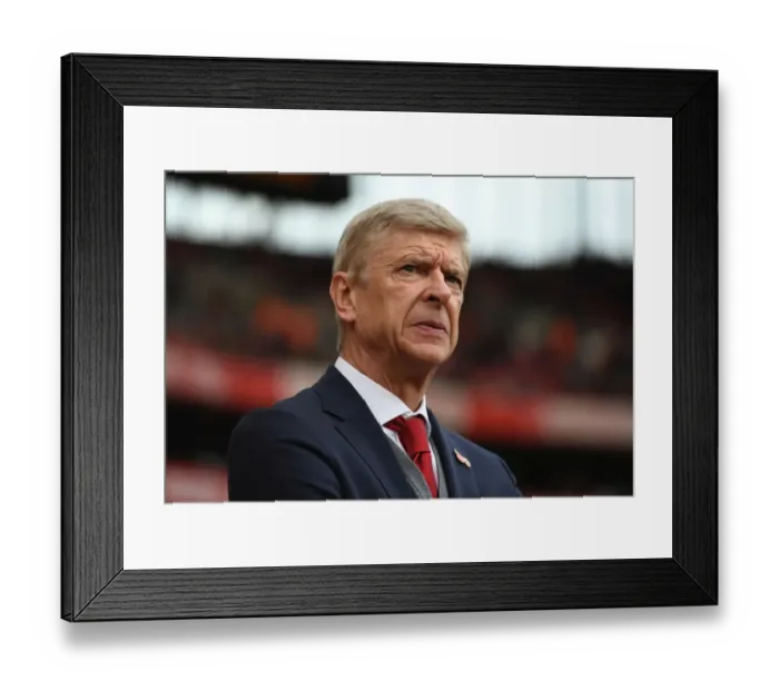 Framed Print : Arsene Wenger Leads Arsenal in Premier League Clash Against Swansea City (2017-18)