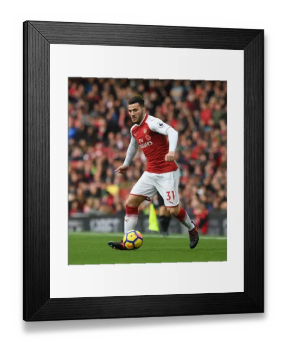 Framed Print : Sead Kolasinac in Action: Arsenal vs Swansea City, Premier League 2017-18 Framed Print : Sead Kolasinac in Action: Arsenal vs Swansea City, Premier League 2017-18