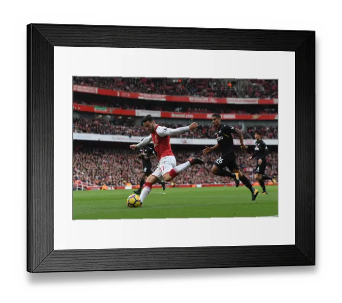 Framed Print : Clash at Emirates: Kolasinac vs Naughton, Arsenal vs Swansea City, Premier League 2017-18 Framed Print : Clash at Emirates: Kolasinac vs Naughton, Arsenal vs Swansea City, Premier League 2017-18