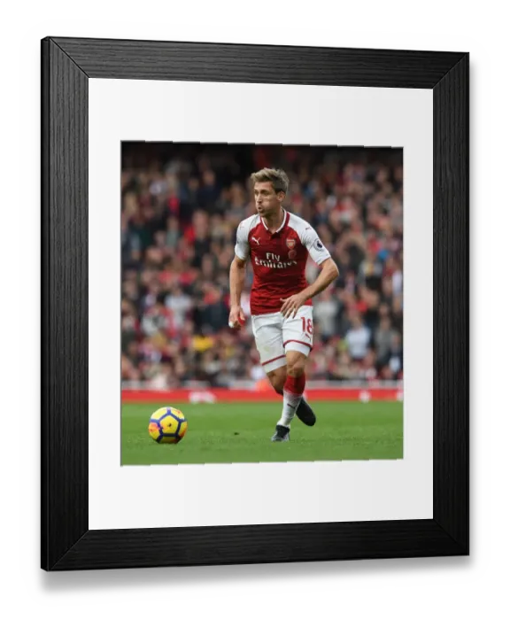 Framed Print : Nacho Monreal in Action: Arsenal vs Swansea City, Premier League 2017-18 Framed Print : Nacho Monreal in Action: Arsenal vs Swansea City, Premier League 2017-18