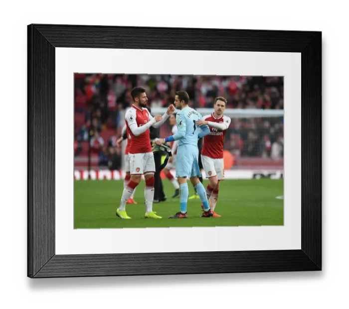 Framed Print : Arsenal's Victory: Ramsey and Giroud Celebrate with Former Teams Goalkeeper Fabianski Framed Print : Arsenal's Victory: Ramsey and Giroud Celebrate with Former Teams Goalkeeper Fabianski