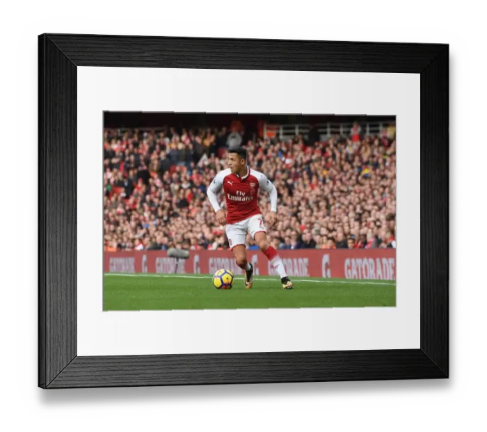 Framed Print : Alexis Sanchez (Arsenal). Arsenal 2: 1 Swansea City. Premier League. Emirates Stadium Framed Print : Alexis Sanchez (Arsenal). Arsenal 2: 1 Swansea City. Premier League. Emirates Stadium