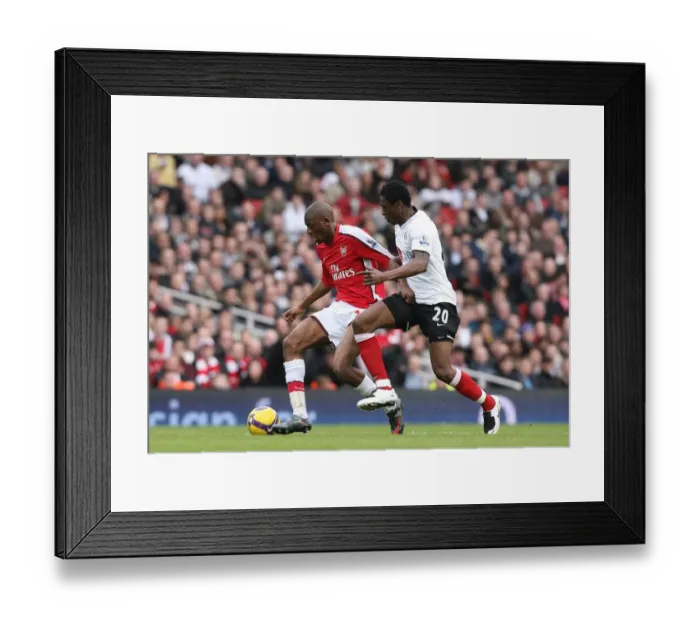 Framed Print : Abou Diaby (Arsenal) Dickson Etuhu (Fulham) Framed Print : Abou Diaby (Arsenal) Dickson Etuhu (Fulham)