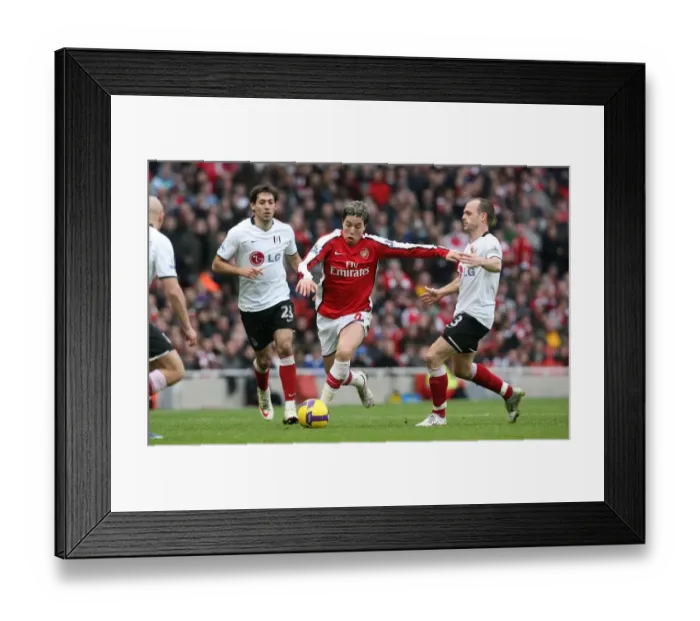 Framed Print : Samir Nasri (Arsenal) Danny Murphy & Clint Dempsey (Fulham) Framed Print : Samir Nasri (Arsenal) Danny Murphy & Clint Dempsey (Fulham)