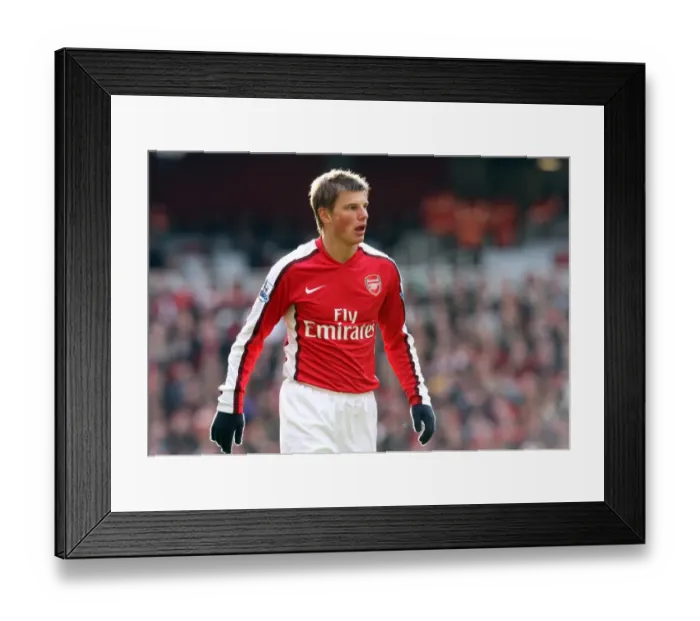 Framed Print : Andrey Arshavin in Action: Arsenal vs. Fulham, Barclays Premier League, Emirates Stadium, 28 / 2 / 09