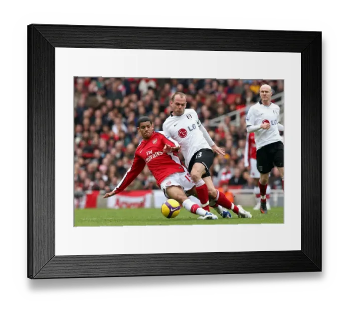 Framed Print : Denilson (Arsenal) Danny Murphy (Fulham) Framed Print : Denilson (Arsenal) Danny Murphy (Fulham)