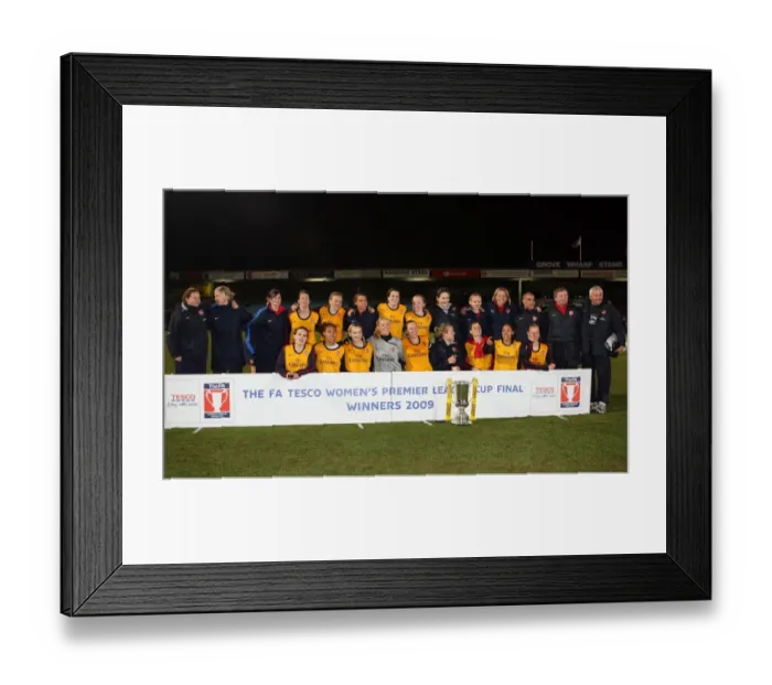 Framed Print : Arsenal Ladies Dominate League Cup Final: 5-0 Victory over Doncaster Rovers Belles