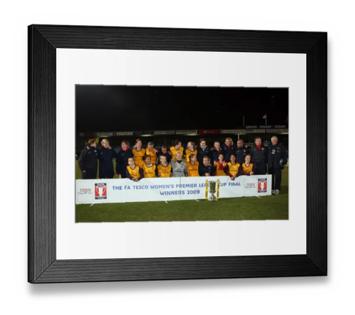 Framed Print : Arsenal Ladies Triumph: 5-0 League Cup Victory over Doncaster Rovers Belles