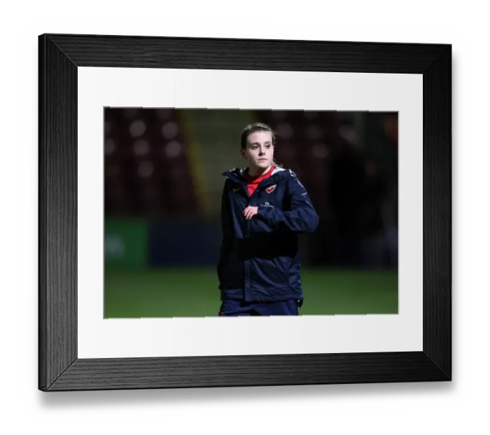 Framed Print : Arsenal's Lauren Bruton Scores Five in Dominant FA Premier League Cup Final Win over Doncaster Rovers Belles