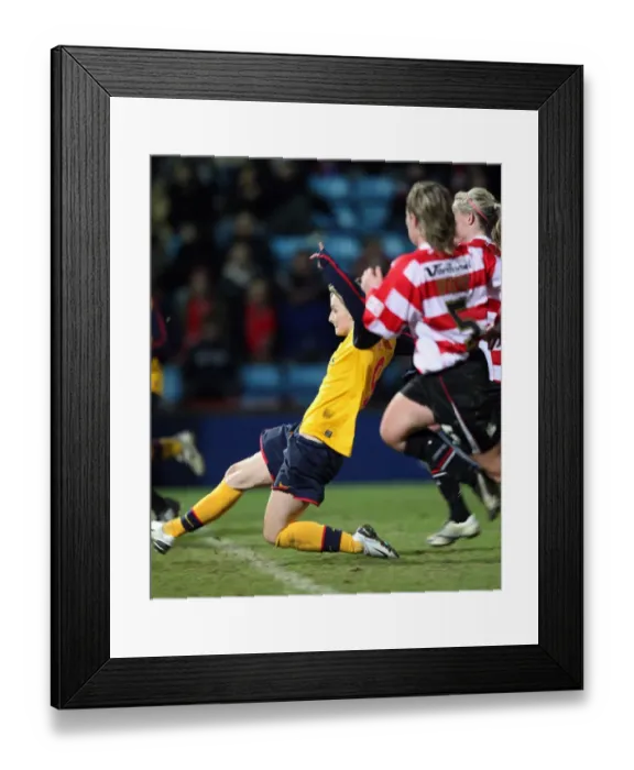 Framed Print : Arsenal's Suzanne Grant Scores Fifth Goal in 5-0 FA Premier League Cup Final Victory Framed Print : Arsenal's Suzanne Grant Scores Fifth Goal in 5-0 FA Premier League Cup Final Victory
