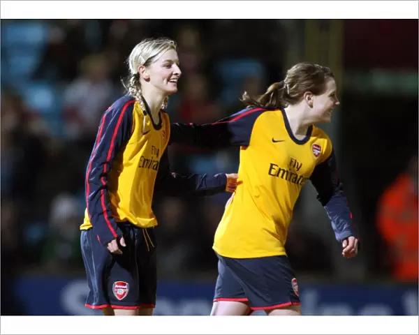 Suzanne Grant celebrates scoring Arsenals 5th goal