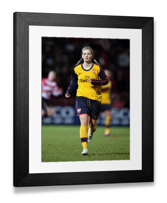 Framed Print : Arsenal's Suzanne Grant Scores a Record-Breaking Five Goals in FA Premier League Cup Final Victory over Doncaster Rovers Belles