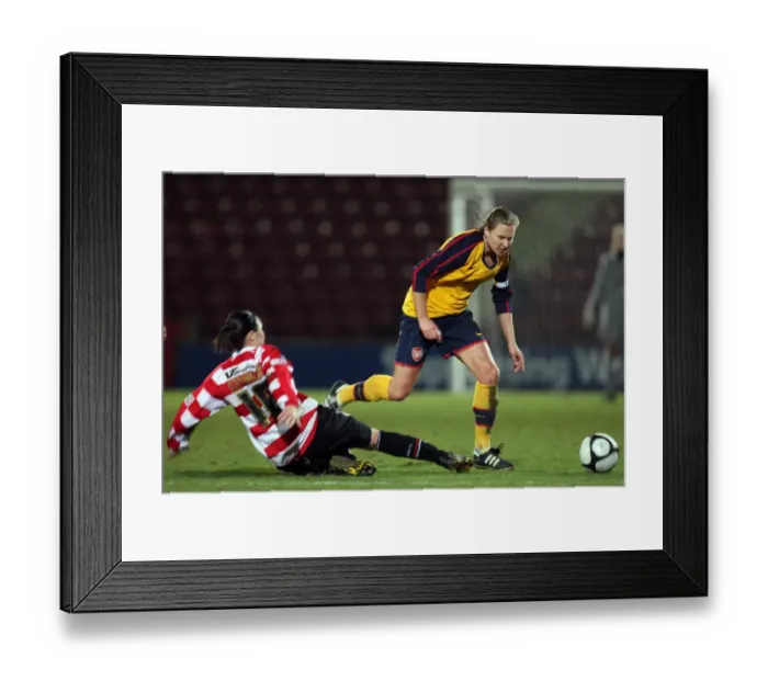 Framed Print : Arsenal's Jayne Ludlow and Vikki Stevens Celebrate 5-0 Victory over Doncaster Rovers Belles in FA Premier League Cup Final Framed Print : Arsenal's Jayne Ludlow and Vikki Stevens Celebrate 5-0 Victory over Doncaster Rovers Belles in FA Premier League Cup Final