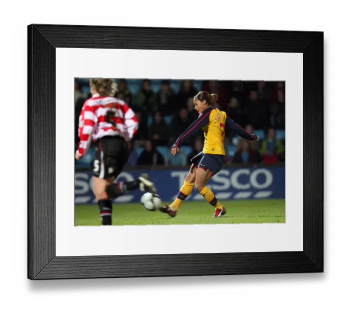 Framed Print : Alex Scott scores Arsenals 4th goal Framed Print : Alex Scott scores Arsenals 4th goal