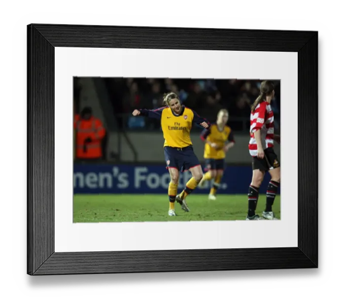 Framed Print : Kelly Smith's Hat-Trick: Arsenal Ladies Crush Doncaster Rovers Belles 5-0 in FA Premier League Cup Final Framed Print : Kelly Smith's Hat-Trick: Arsenal Ladies Crush Doncaster Rovers Belles 5-0 in FA Premier League Cup Final
