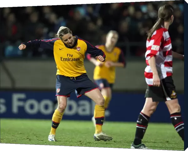 Kelly Smith celebrates scoring her and Arsenals 3rd goal