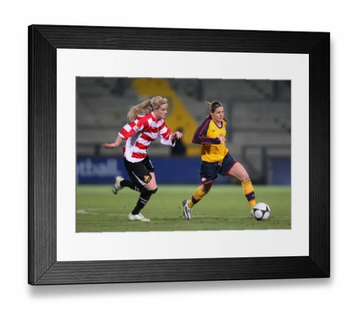 Framed Print : Kelly Smith (Arsenal) Natasha Hughes (Doncaster) Framed Print : Kelly Smith (Arsenal) Natasha Hughes (Doncaster)