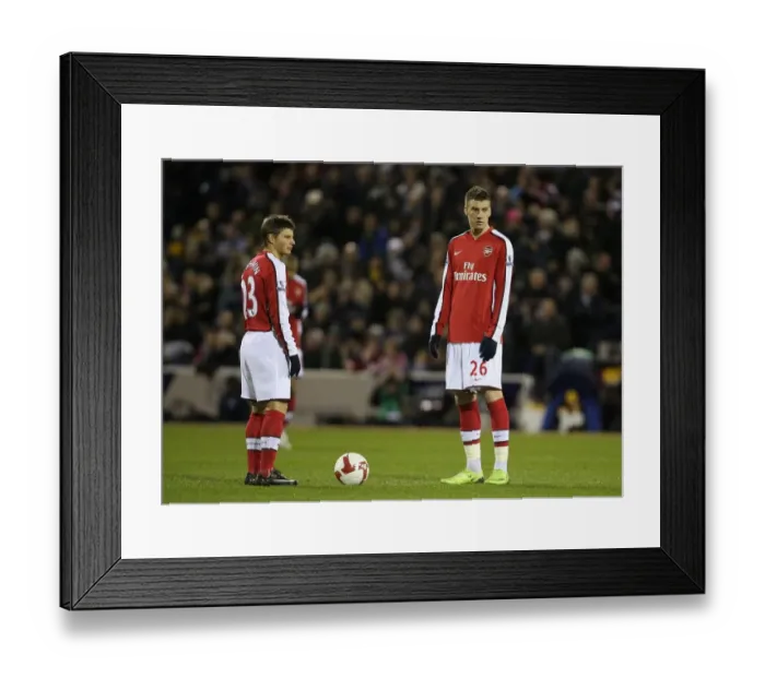 Framed Print : Bendtner and Arshavin Shine: Arsenal Crush West Brom 3-1 in Premier League