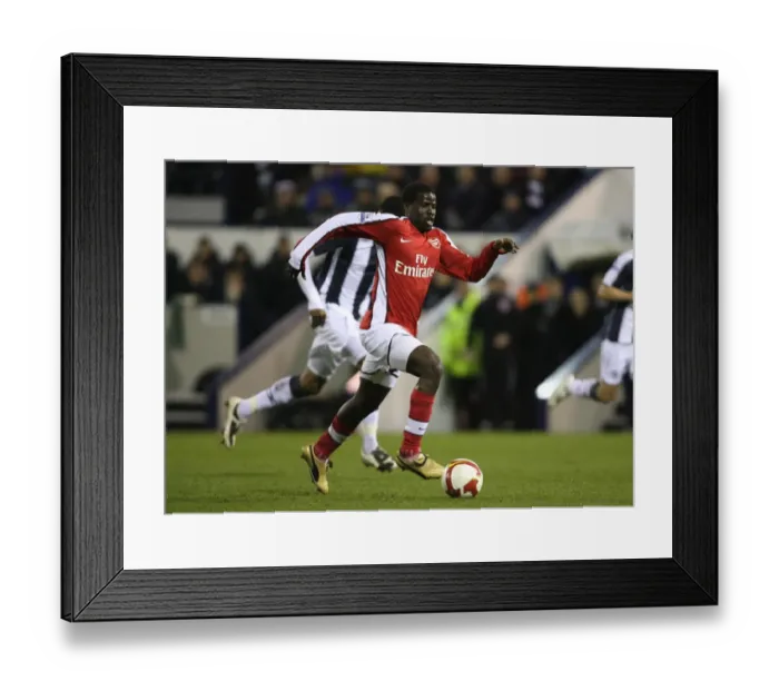 Framed Print : Emmanuel Eboue's Triumph: Arsenal's 3-1 Win Over West Bromwich Albion, March 2009 Framed Print : Emmanuel Eboue's Triumph: Arsenal's 3-1 Win Over West Bromwich Albion, March 2009