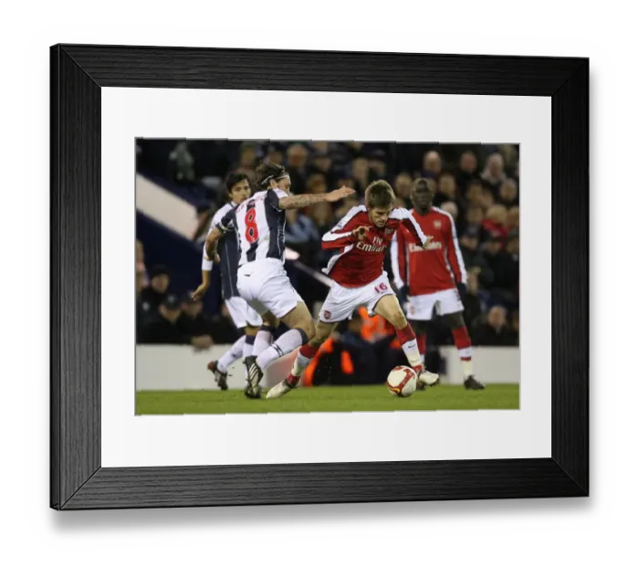 Framed Print : Aaron Ramsey (Arsenal) Jonathan Greening (West Brom) Framed Print : Aaron Ramsey (Arsenal) Jonathan Greening (West Brom)