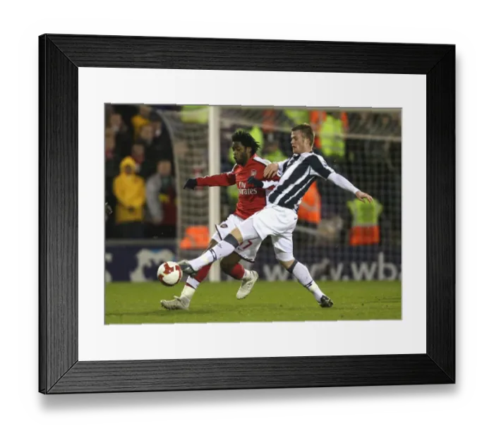 Framed Print : Alex Song (Arsenal) Chris Brunt (West Brom) Framed Print : Alex Song (Arsenal) Chris Brunt (West Brom)