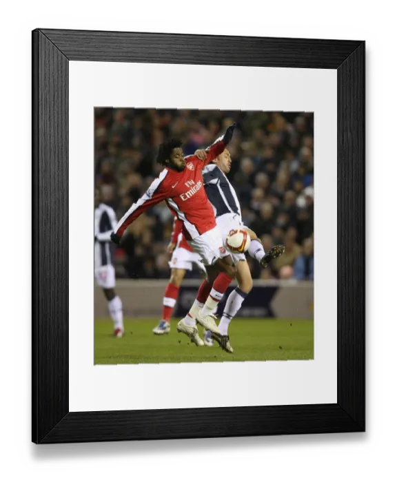 Framed Print : Alex Song (Arsenal) Jonathan Greening (West Brom) Framed Print : Alex Song (Arsenal) Jonathan Greening (West Brom)