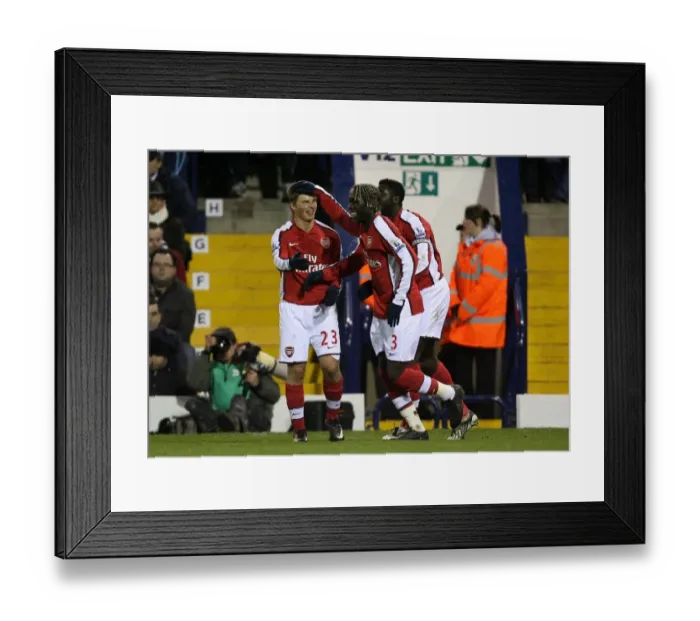 Framed Print : Arsenal's Unstoppable Moment: Kolo Toure, Bacary Sagna, and Andrey Arshavin Celebrate Goal Against West Bromwich Albion (3-1) Framed Print : Arsenal's Unstoppable Moment: Kolo Toure, Bacary Sagna, and Andrey Arshavin Celebrate Goal Against West Bromwich Albion (3-1)