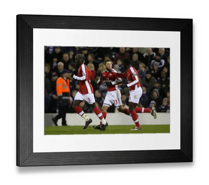 Framed Print : Kolo Toure celebrates scoring the 2nd Arsenal goal Framed Print : Kolo Toure celebrates scoring the 2nd Arsenal goal