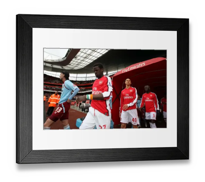 Framed Print : Arsenal Triumph: Eboue, Gibbs, and Sagna Lead the Charge Against Burnley in FA Cup Showdown