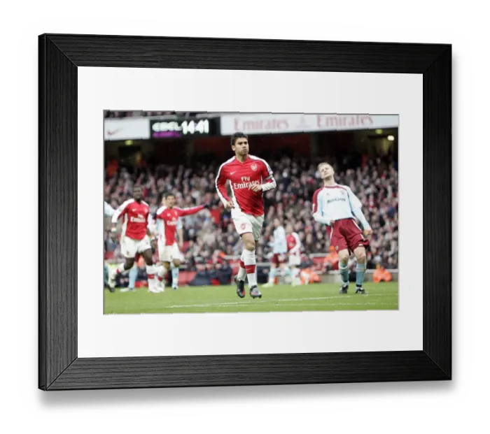 Framed Print : Eduardo's Double: Arsenal's 3-0 FA Cup Victory over Burnley