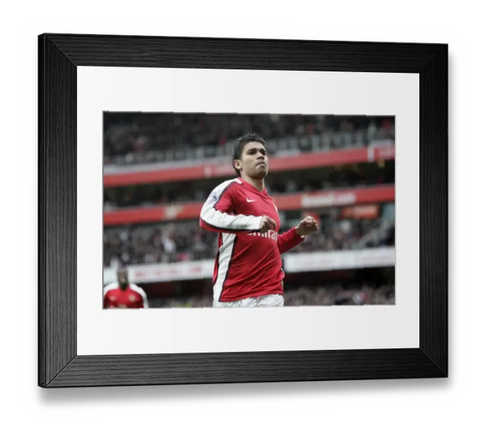 Framed Print : Eduardo's Brace: Arsenal's Triumphant 3-0 FA Cup Victory over Burnley