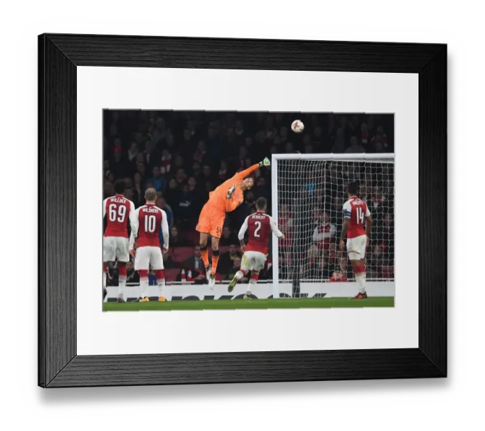 Framed Print : Arsenal FC vs Crvena Zvezda: Matt Macey in Action at the Emirates Stadium, UEFA Europa League 2017-18 Framed Print : Arsenal FC vs Crvena Zvezda: Matt Macey in Action at the Emirates Stadium, UEFA Europa League 2017-18