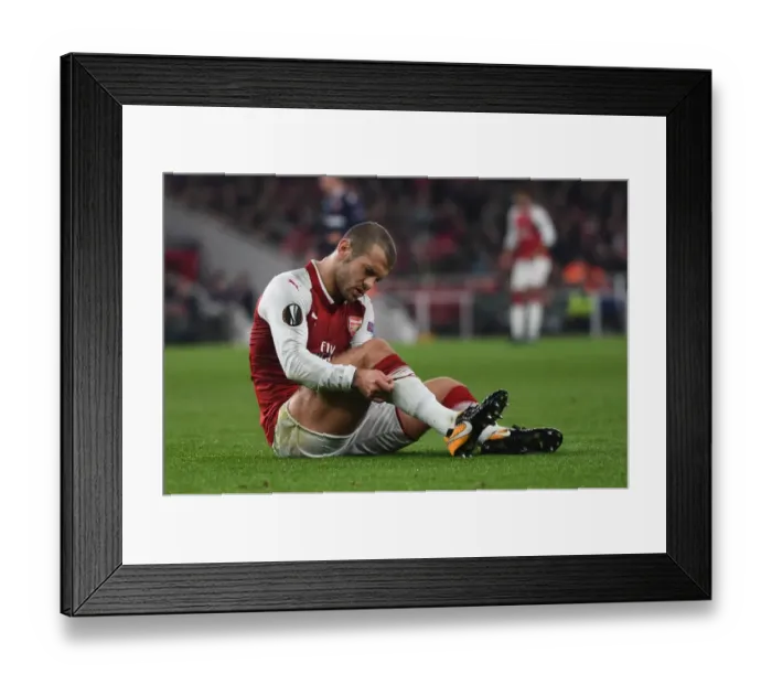 Framed Print : Jack Wilshere in Action: Arsenal vs Crvena Zvezda, Europa League 2017