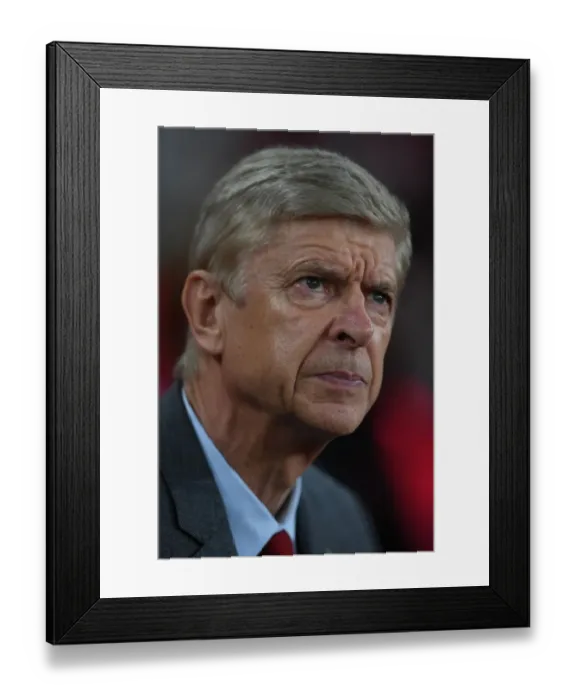 Framed Print : Arsene Wenger: Arsenal FC vs Crvena Zvezda, UEFA Europa League 2017 Framed Print : Arsene Wenger: Arsenal FC vs Crvena Zvezda, UEFA Europa League 2017