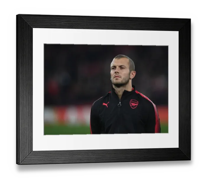 Framed Print : Determined Jack Wilshere: Arsenal's Warrior Gearing Up for Europa League Clash Against Red Star Belgrade