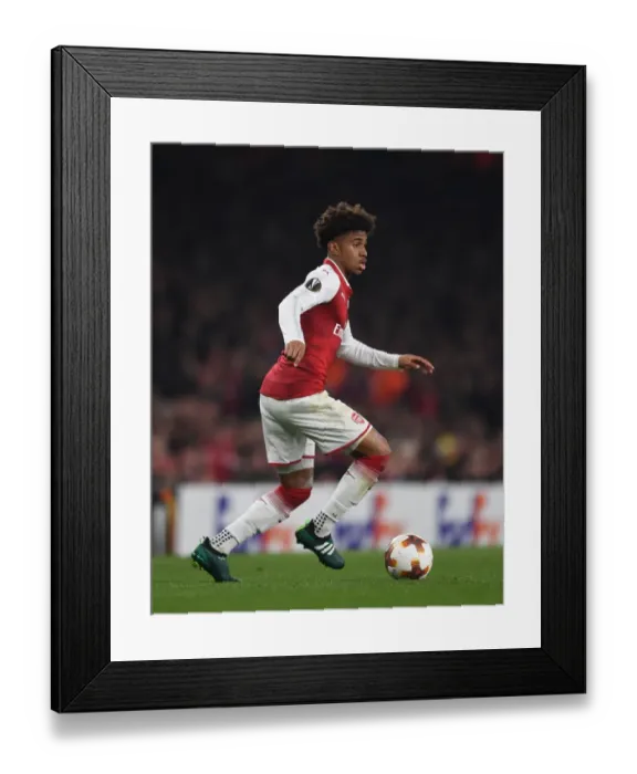 Framed Print : Reiss Nelson in Action: Arsenal vs Crvena Zvezda, UEFA Europa League (2017-18) Framed Print : Reiss Nelson in Action: Arsenal vs Crvena Zvezda, UEFA Europa League (2017-18)