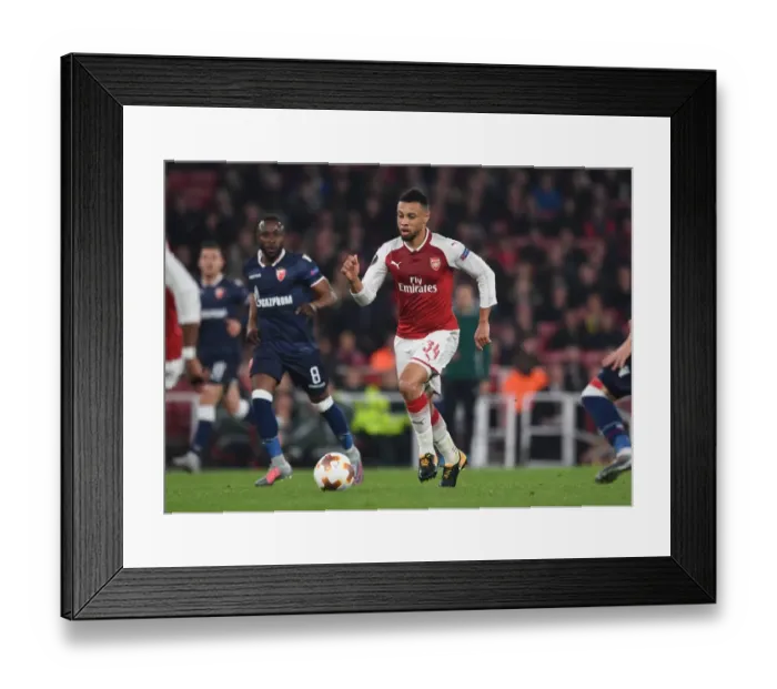 Framed Print : Francis Coquelin: In Action for Arsenal in Europa League Clash Against Red Star Belgrade, 2017 Framed Print : Francis Coquelin: In Action for Arsenal in Europa League Clash Against Red Star Belgrade, 2017