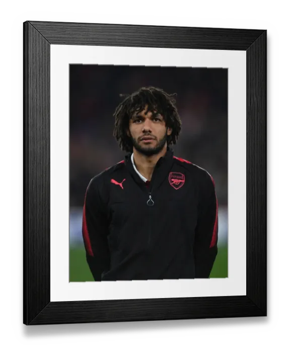 Framed Print : Mohamed Elneny: Arsenal FC's Focus Ahead of Crvena Zvezda Europa League Clash Framed Print : Mohamed Elneny: Arsenal FC's Focus Ahead of Crvena Zvezda Europa League Clash