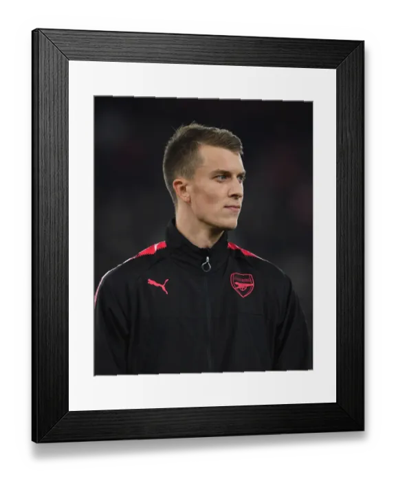 Framed Print : Matt Macey: Arsenal FC's Ready-to-Go Goalkeeper vs Crvena Zvezda, UEFA Europa League, 2017