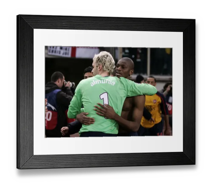 Framed Print : Manuel Almunia and Abou Diaby Framed Print : Manuel Almunia and Abou Diaby