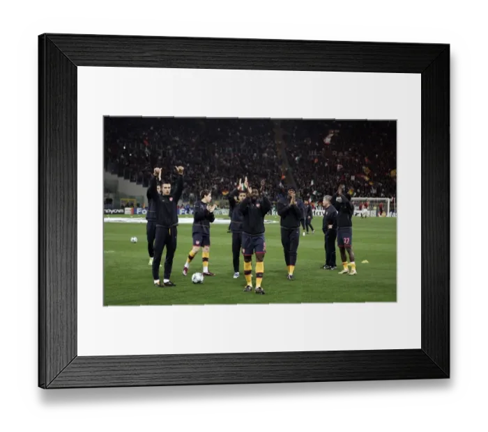 Framed Print : Robin van Persie and Kolo Toure