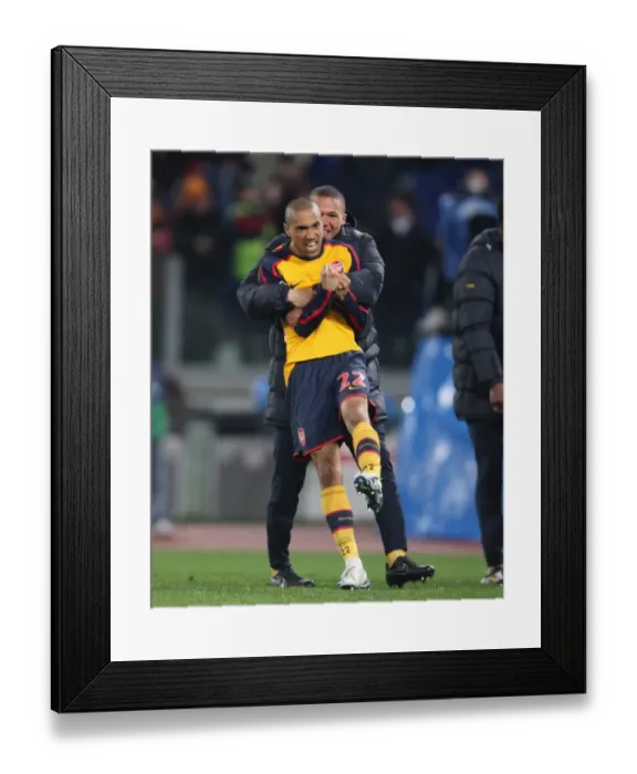 Framed Print : Gael Clichy and Kieran Gibbs celebrate Arsenal winning Framed Print : Gael Clichy and Kieran Gibbs celebrate Arsenal winning