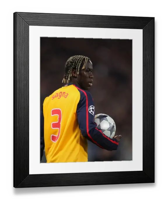Framed Print : Dramatic UEFA Champions League Showdown: Arsenal vs. AS Roma - Bacary Sagna's Penalty Heartbreak (1:0, 6:7)