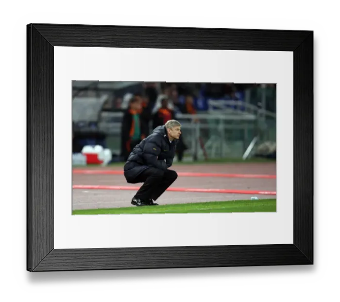 Framed Print : Arsene Wenger and Arsenal's Agonizing Defeat: AS Roma 1-0, 6-7 on Penalties (UEFA Champions League, 1st Knockout Round, 11 / 3 / 09) Framed Print : Arsene Wenger and Arsenal's Agonizing Defeat: AS Roma 1-0, 6-7 on Penalties (UEFA Champions League, 1st Knockout Round, 11 / 3 / 09)