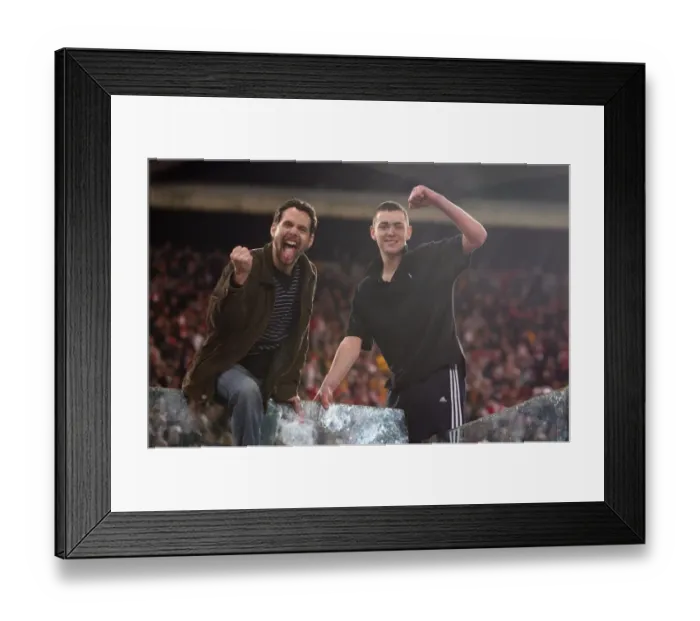 Framed Print : Unforgettable Night: Arsenal's Penalty Triumph over AS Roma in the Champions League